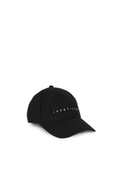 Random Identities Sponsored Baseball Cap in Black with front RANDOM IDENTITIES embroidery and back SPONSORED embroidery