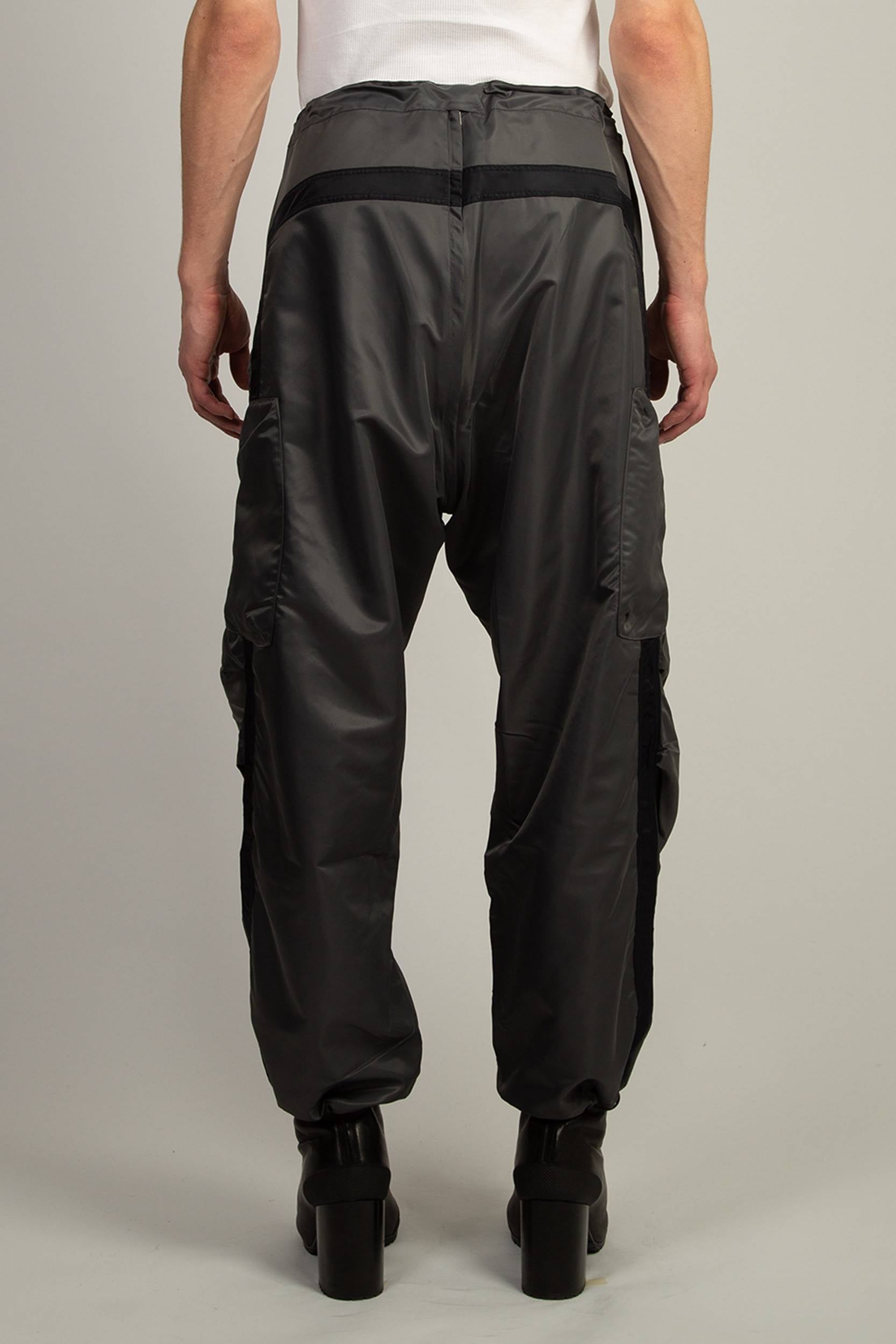 Berlin Baggies relaxed fit nylon trousers in Grey