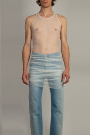 Canottiera Tank Top Lunga - Bianco