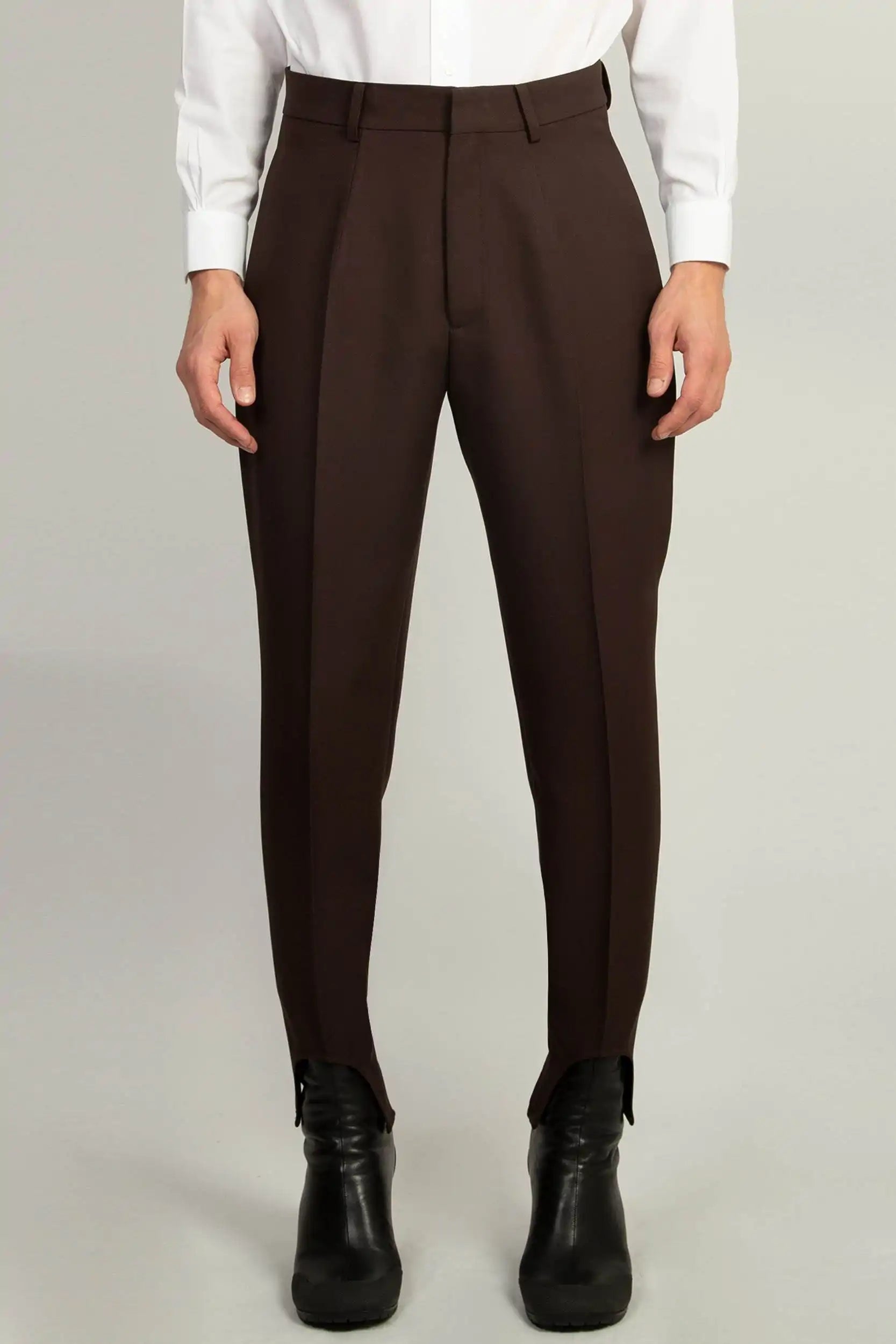 Garterless Trouser - Brown