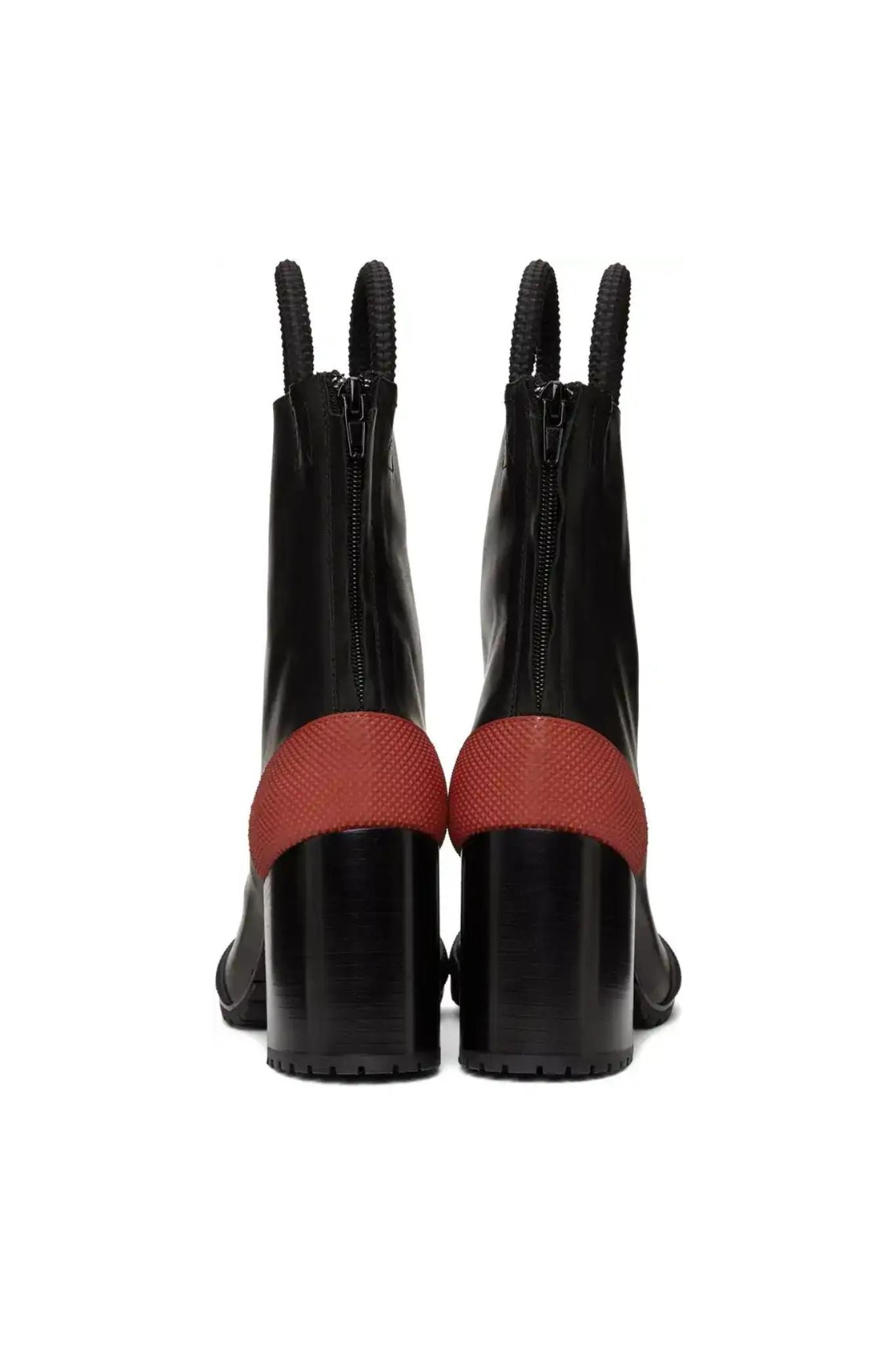 Random Identities | Worker Boots in Black and Red